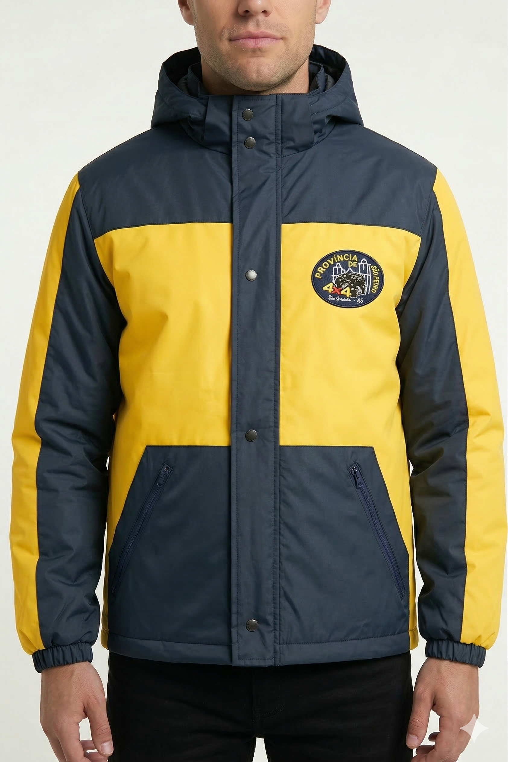 Jaqueta Parka Bicolor