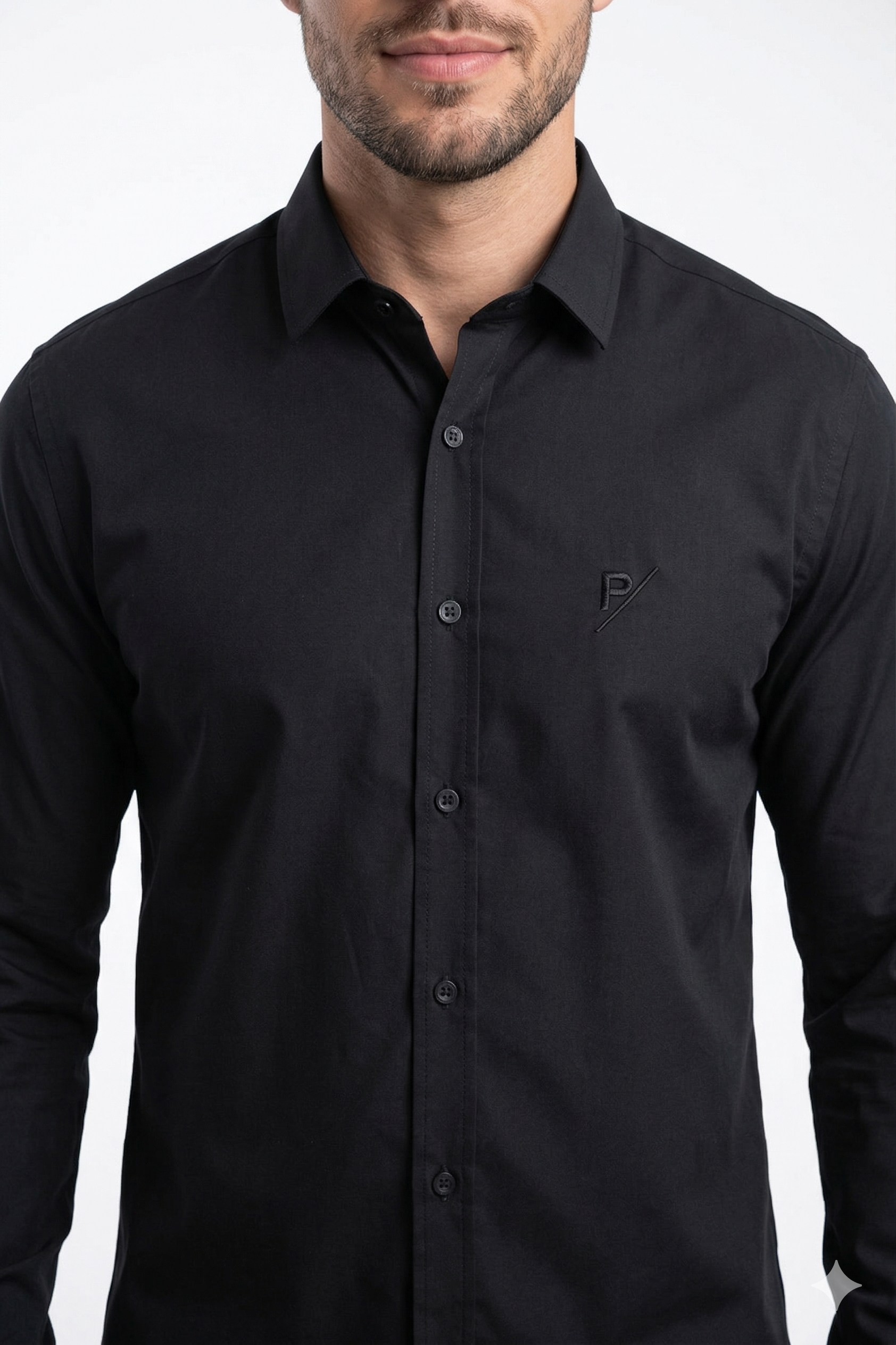 Camisa Social Slim Black